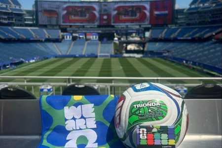 Gillette Stadium preparado para Alemanha x Paraguai, pela Copa do Mundo