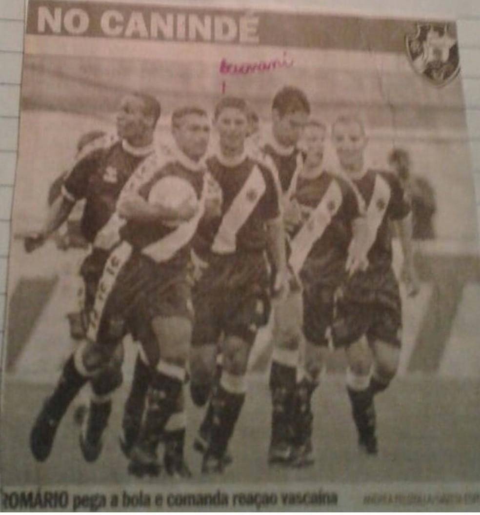 Geovani atuou com estrelas do Vasco no início dos anos 2000 — Foto: Arquivo pessoal/Geovani Monteiro
