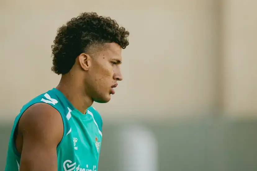 Deossa, en un entrenamiento esta semana REAL BETIS