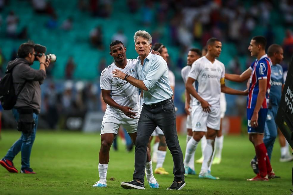 Revelado pelo Grêmio, Cuiabano também trabalhou com Renato Gaúcho no Tricolor — Foto: Lucas Uebel/Grêmio