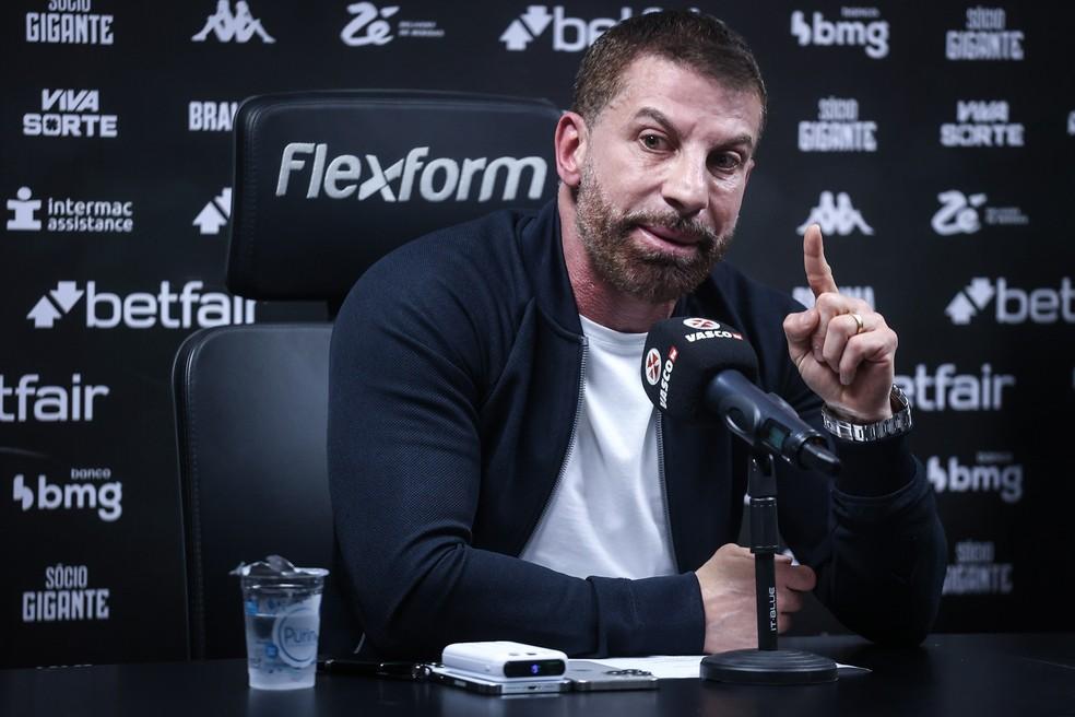 Pedrinho comanda o futebol do Vasco desde maio de 2024 — Foto: Dikran Sahagian/Vasco