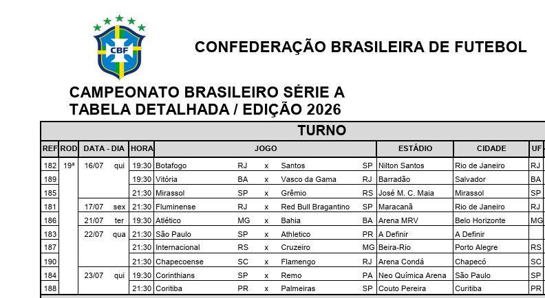 CBF marca Vitória x Vasco para 16 de julho