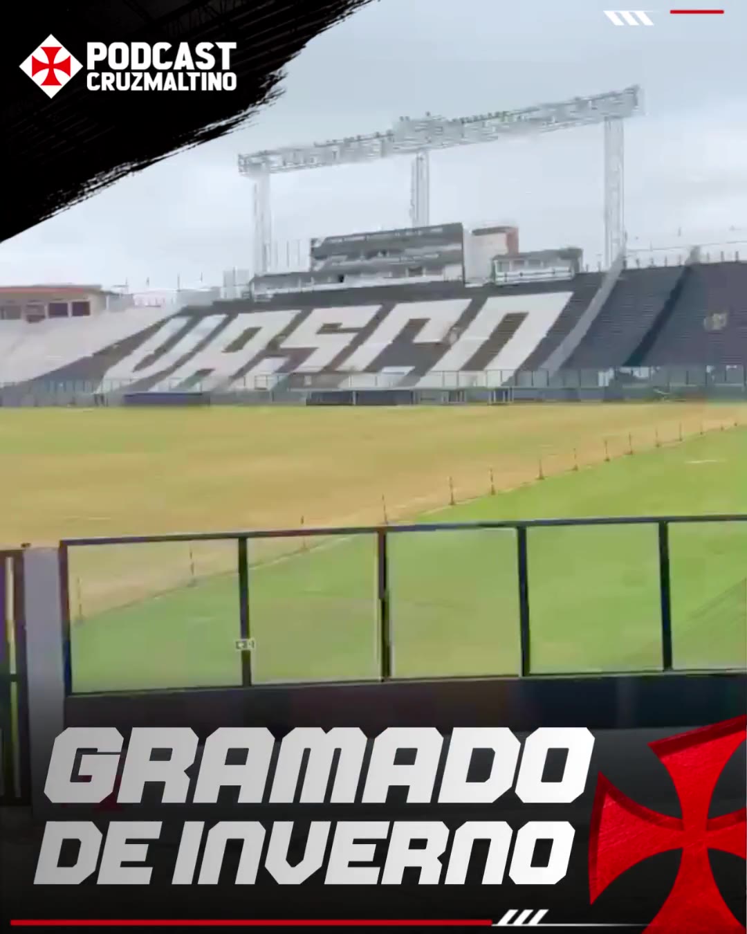 Gramado de São Januário está passando por processo de recuperação