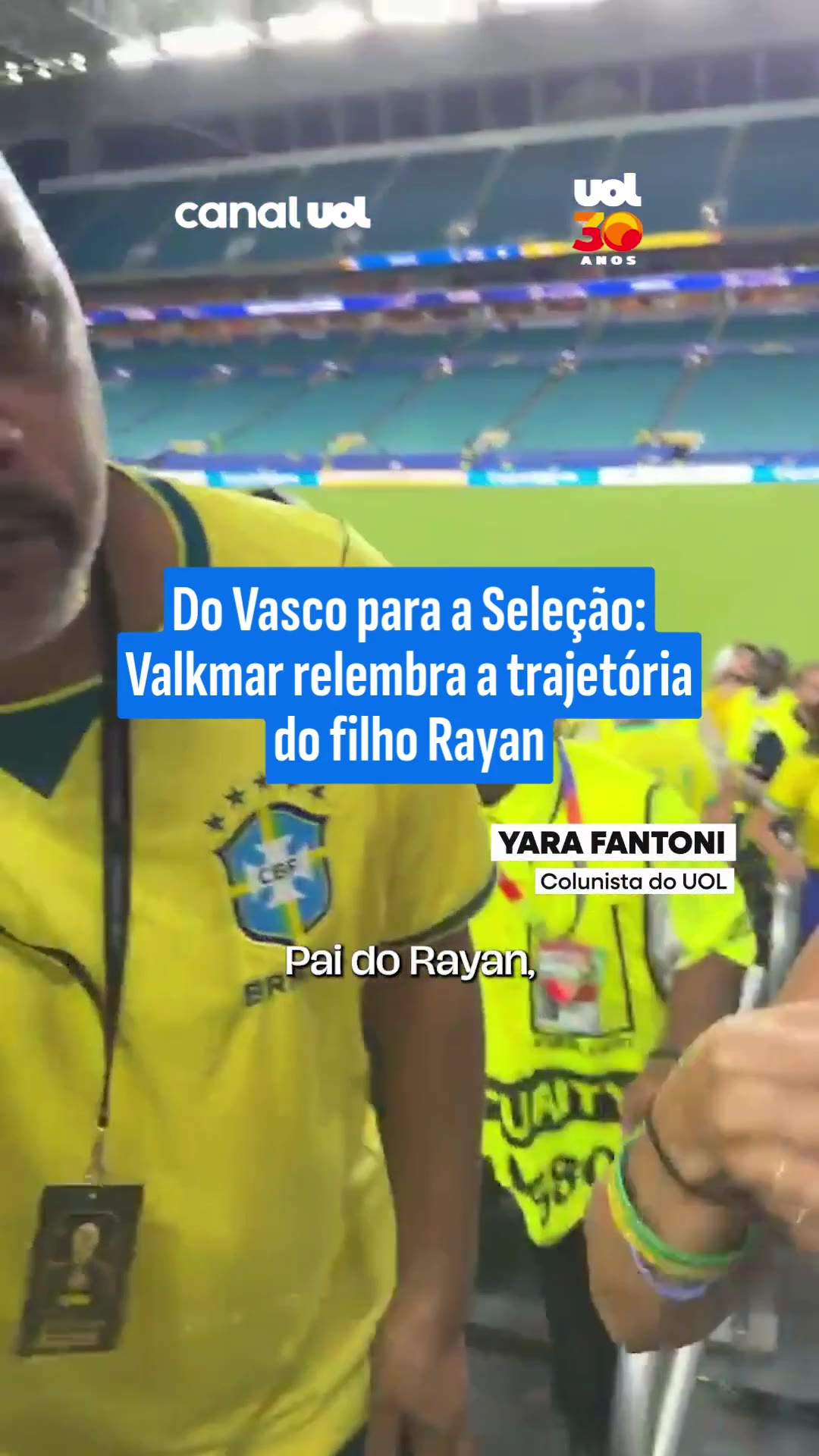 Multicampeão pelo Vasco e pai de Rayan, Valkmar relembra trajetória do filho; veja vídeo