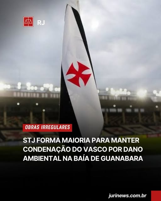 STJ forma maioria para condenar o Vasco por dano ambiental em manguezal durante construção do CT de Caxias