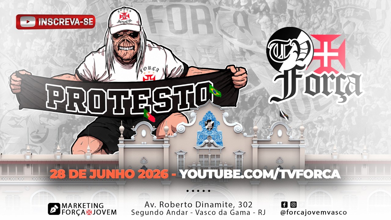 TV Força publica bastidores da manifestação do último domingo em frente a São Januário; veja